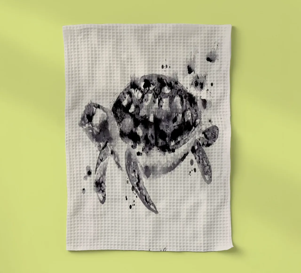 Ink Turtle canovaccio da cucina da Flora & Fauna