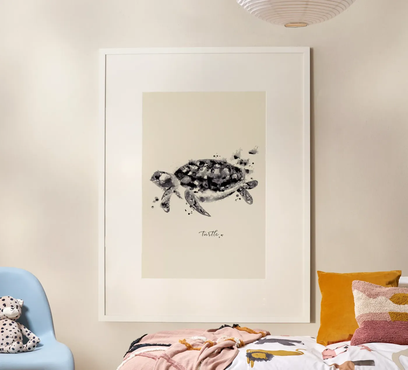 Ink Turtle poster van Flora & Fauna