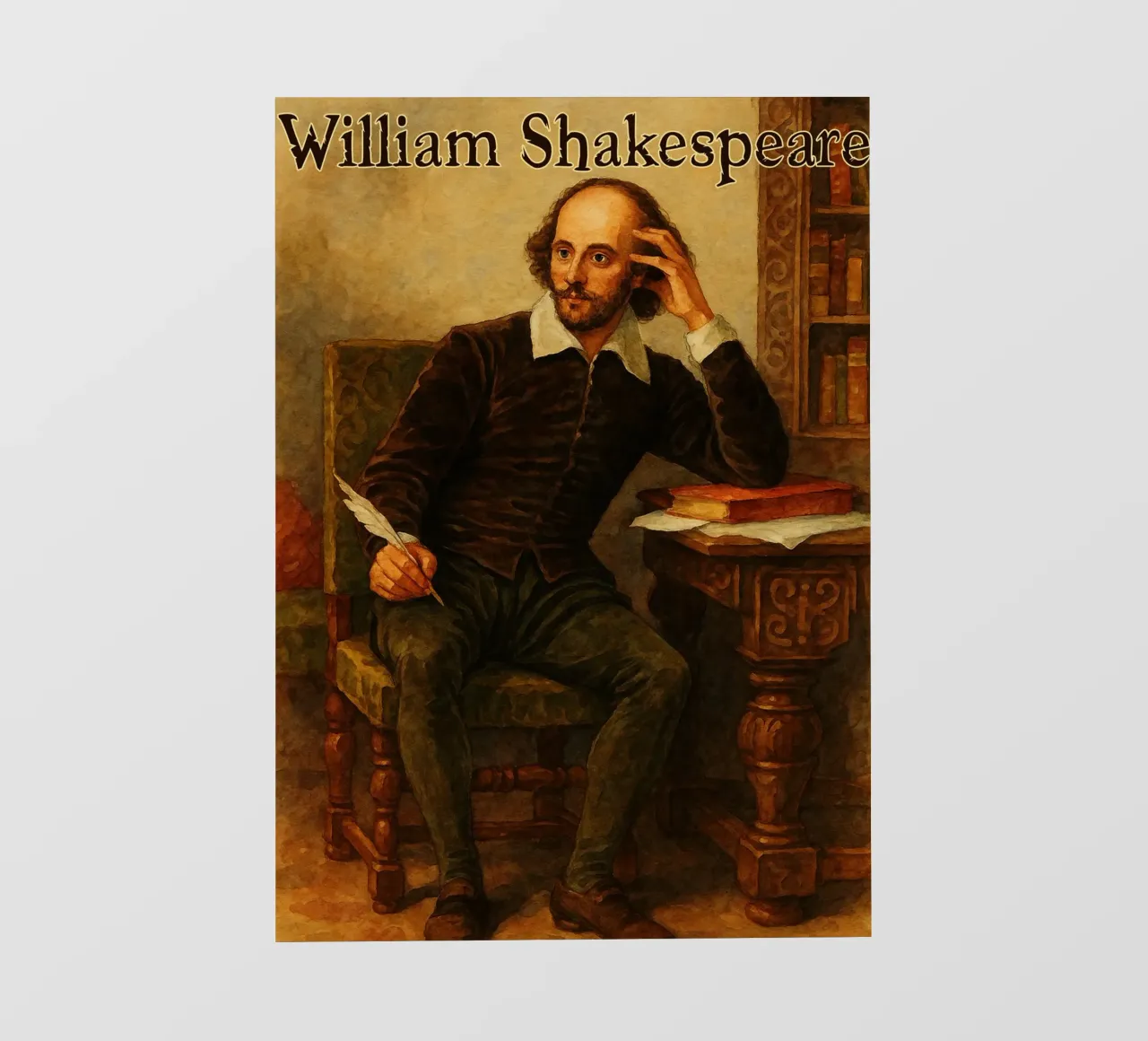 William Shakespeare Riparare l'immaginazione Ridisegnare pellicola backlit da MOKAIYA