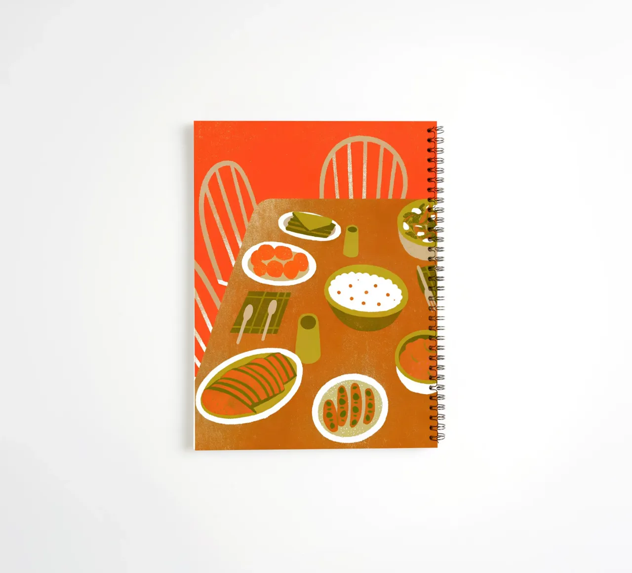 Retro Pop Food Dishes spiral notebook by THE LATEST SHOP