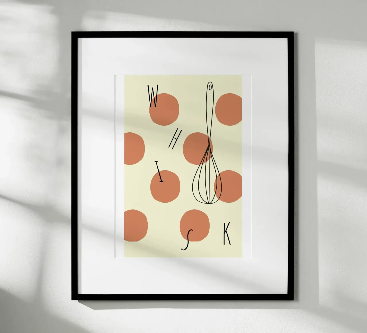 Cook poster con telaio in legno da Dreamer10