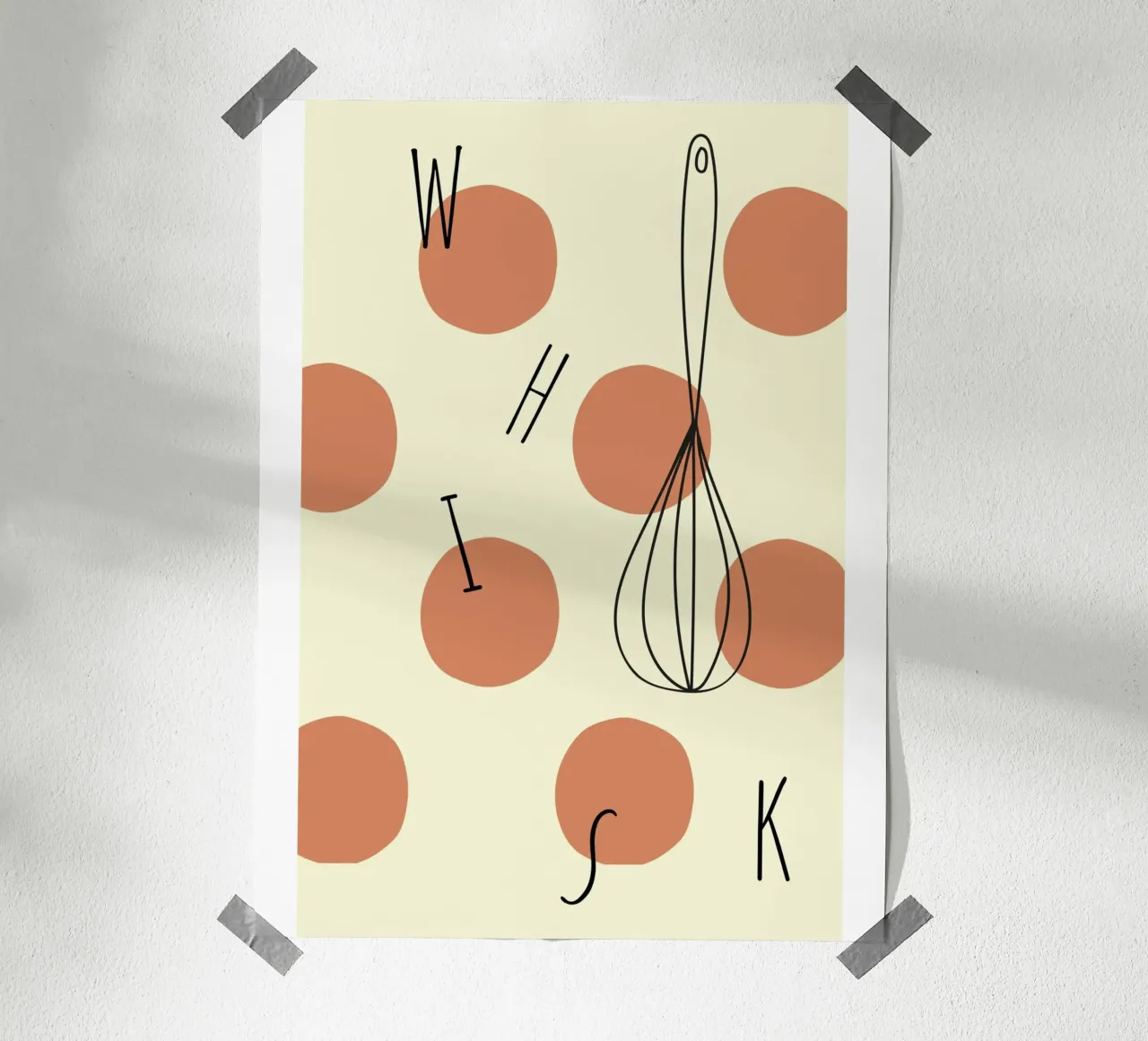 Cook poster con telaio in legno da Dreamer10