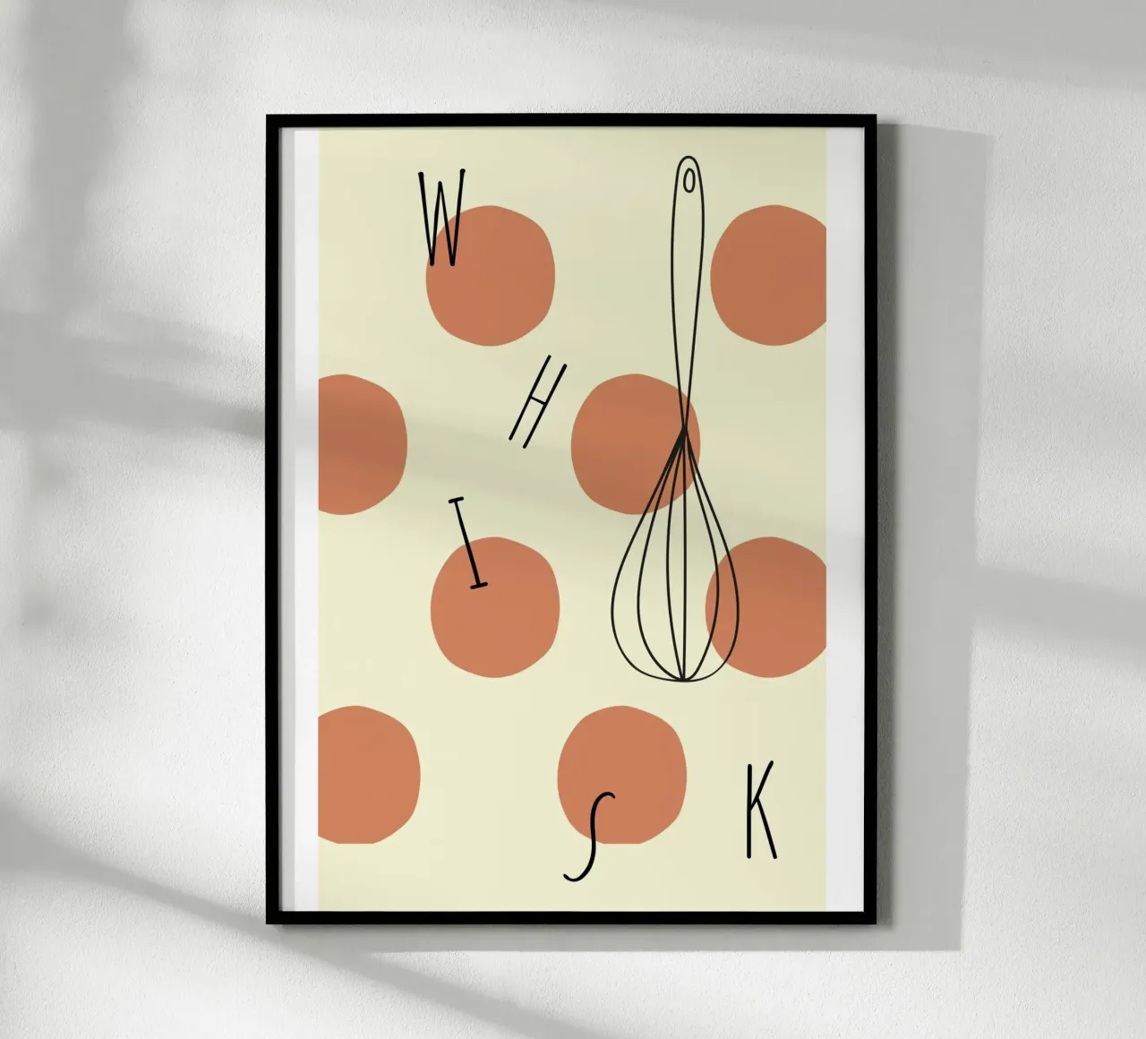 Cook poster con telaio in legno da Dreamer10