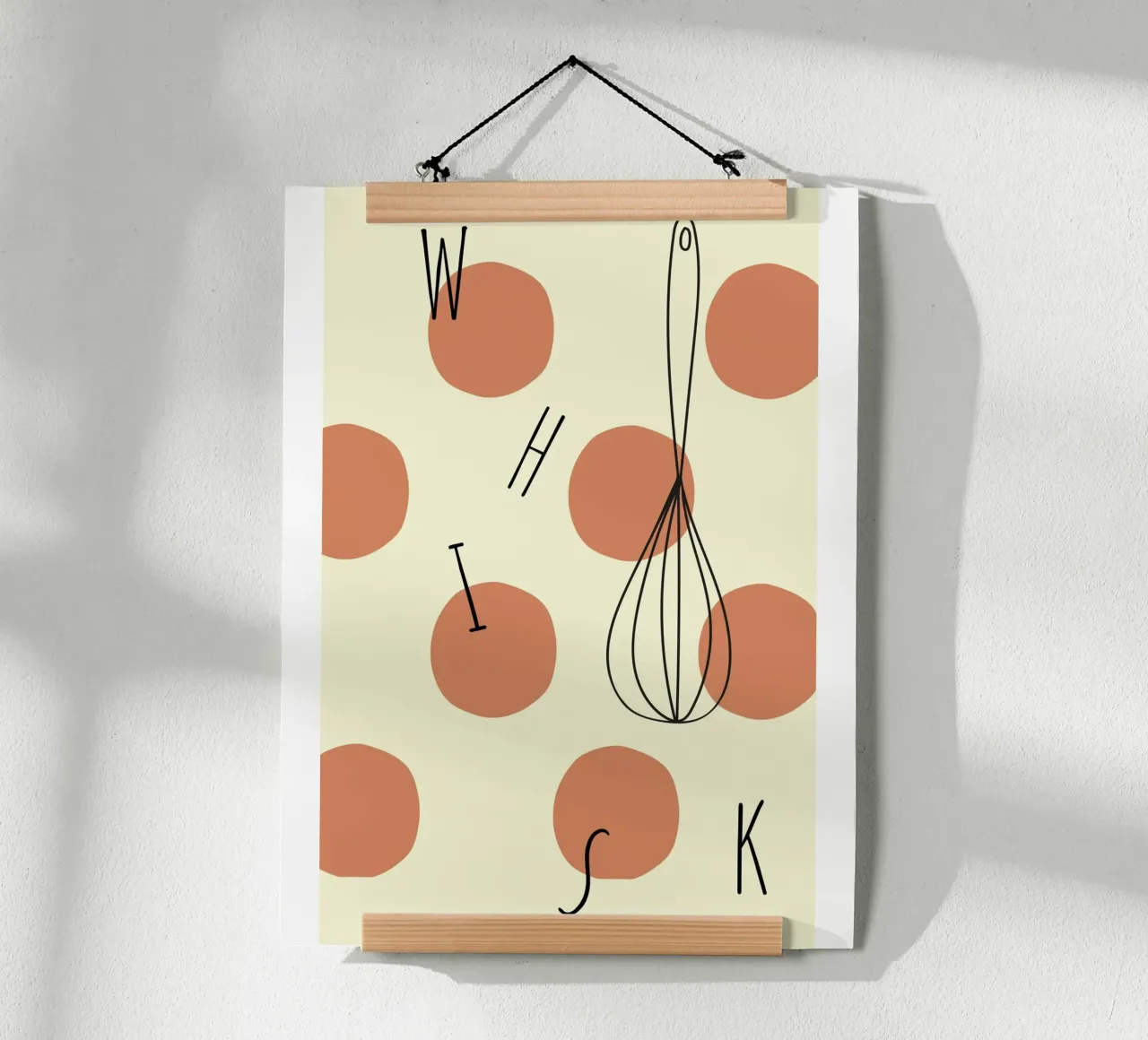 Cook poster con telaio in legno da Dreamer10