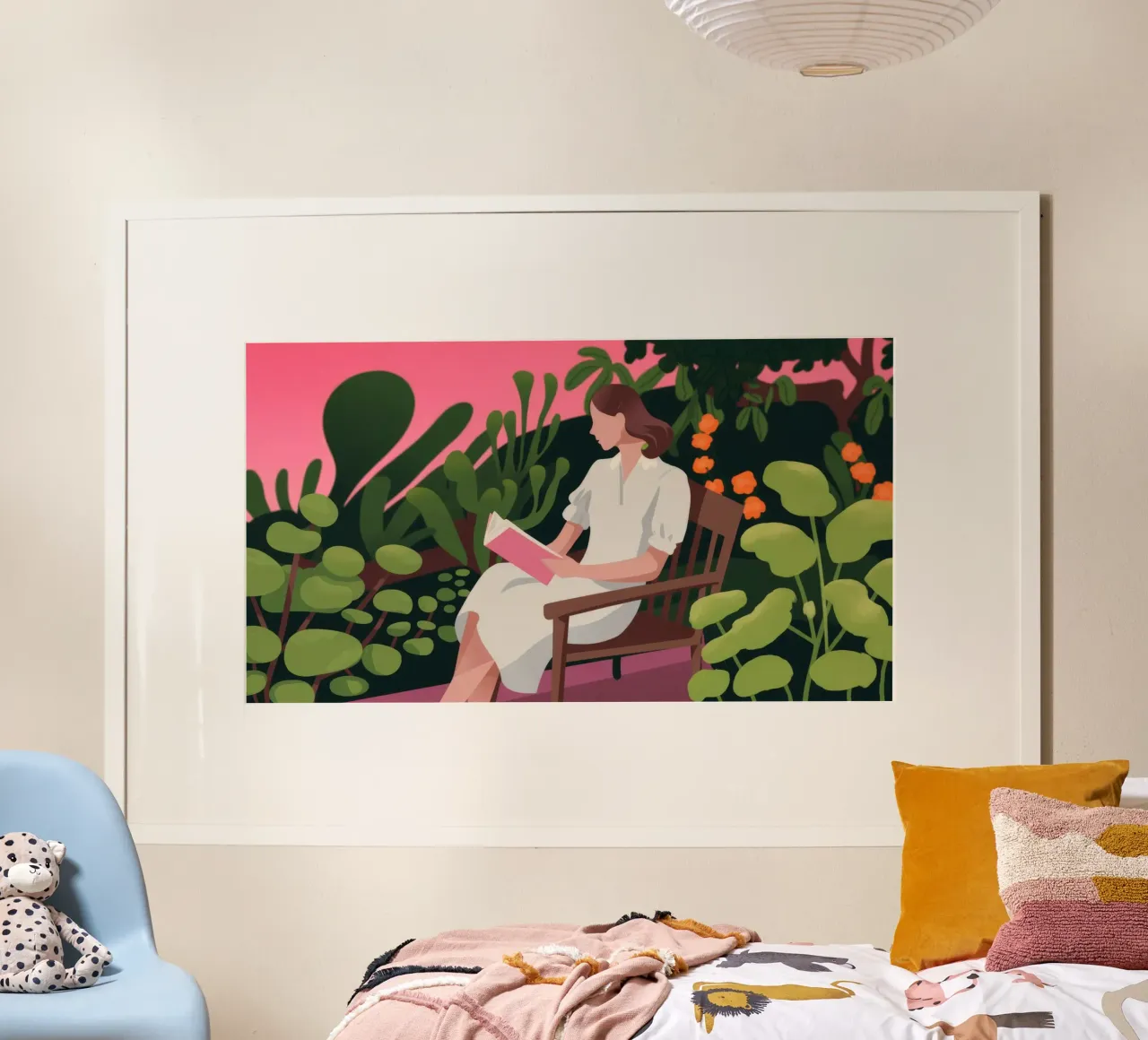 Lecture Serene Garden poster de Fine Sanctuary