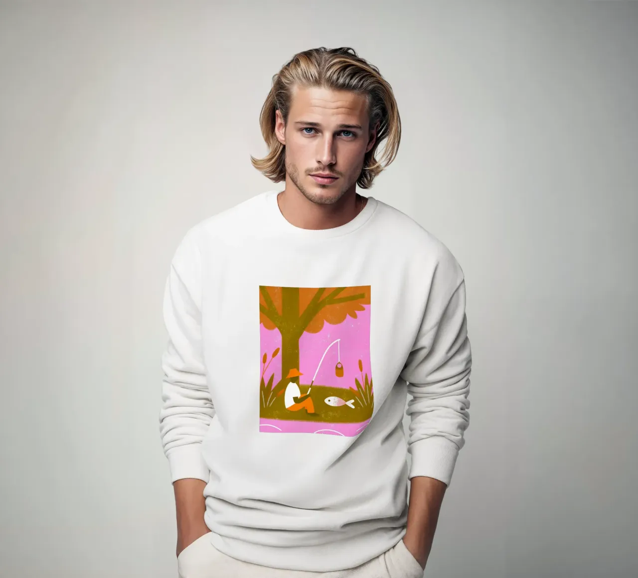 Pesca retro pop felpa da THE LATEST SHOP