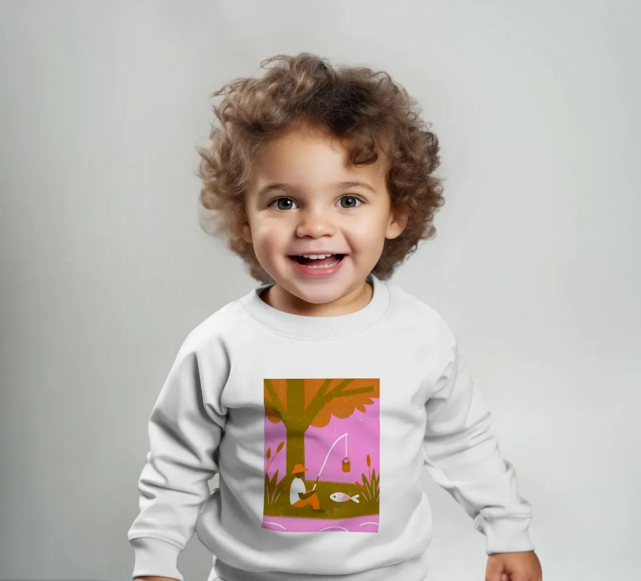 Pesca retro pop felpa neonato da THE LATEST SHOP