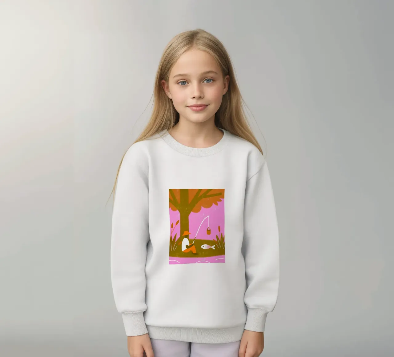 Pesca retro pop felpa bambino da THE LATEST SHOP