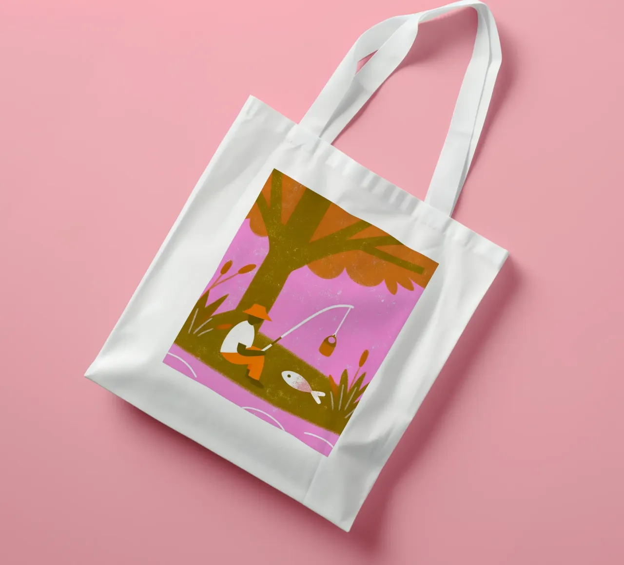 Pesca retro pop borsa in juta da THE LATEST SHOP