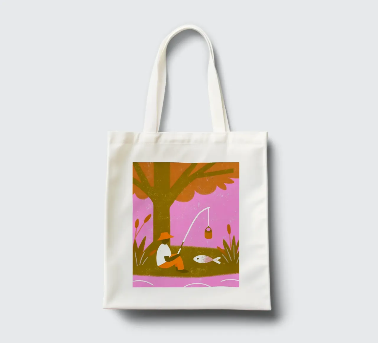 Pesca retro pop borsa in juta da THE LATEST SHOP