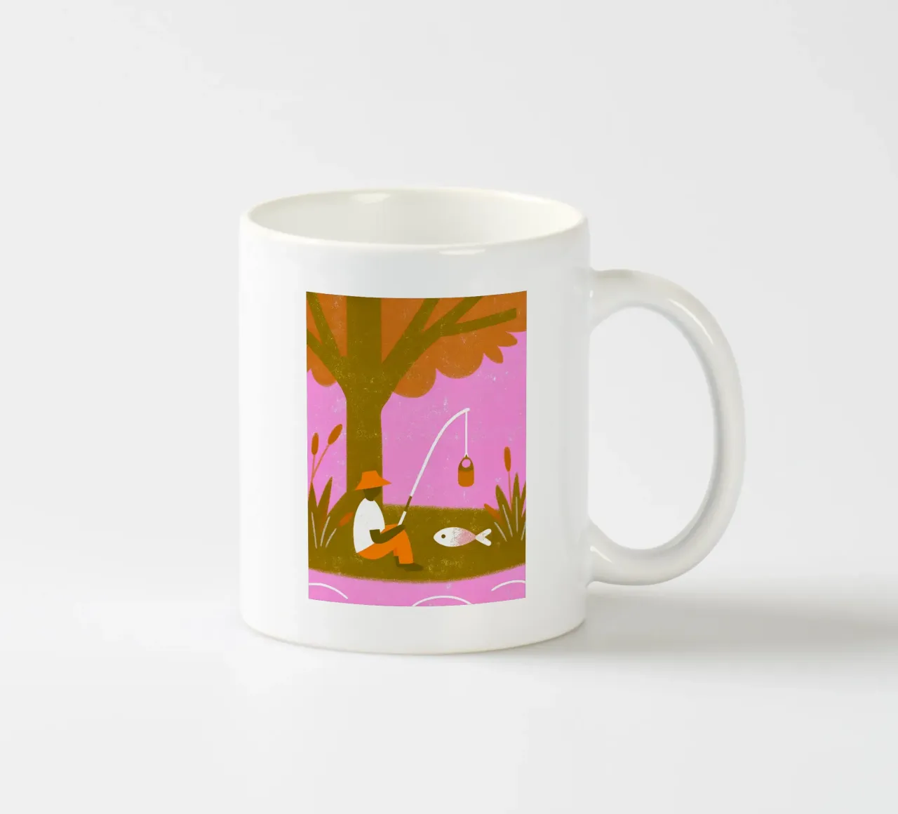 Pesca retro pop tazza in ceramica da THE LATEST SHOP
