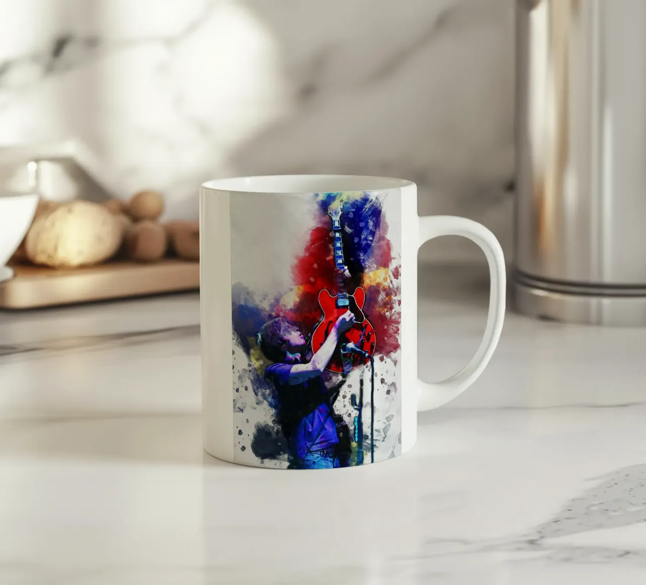 Smudge Noel Gallagher in concerto dal vivo tazza in ceramica da Gunawan Rb