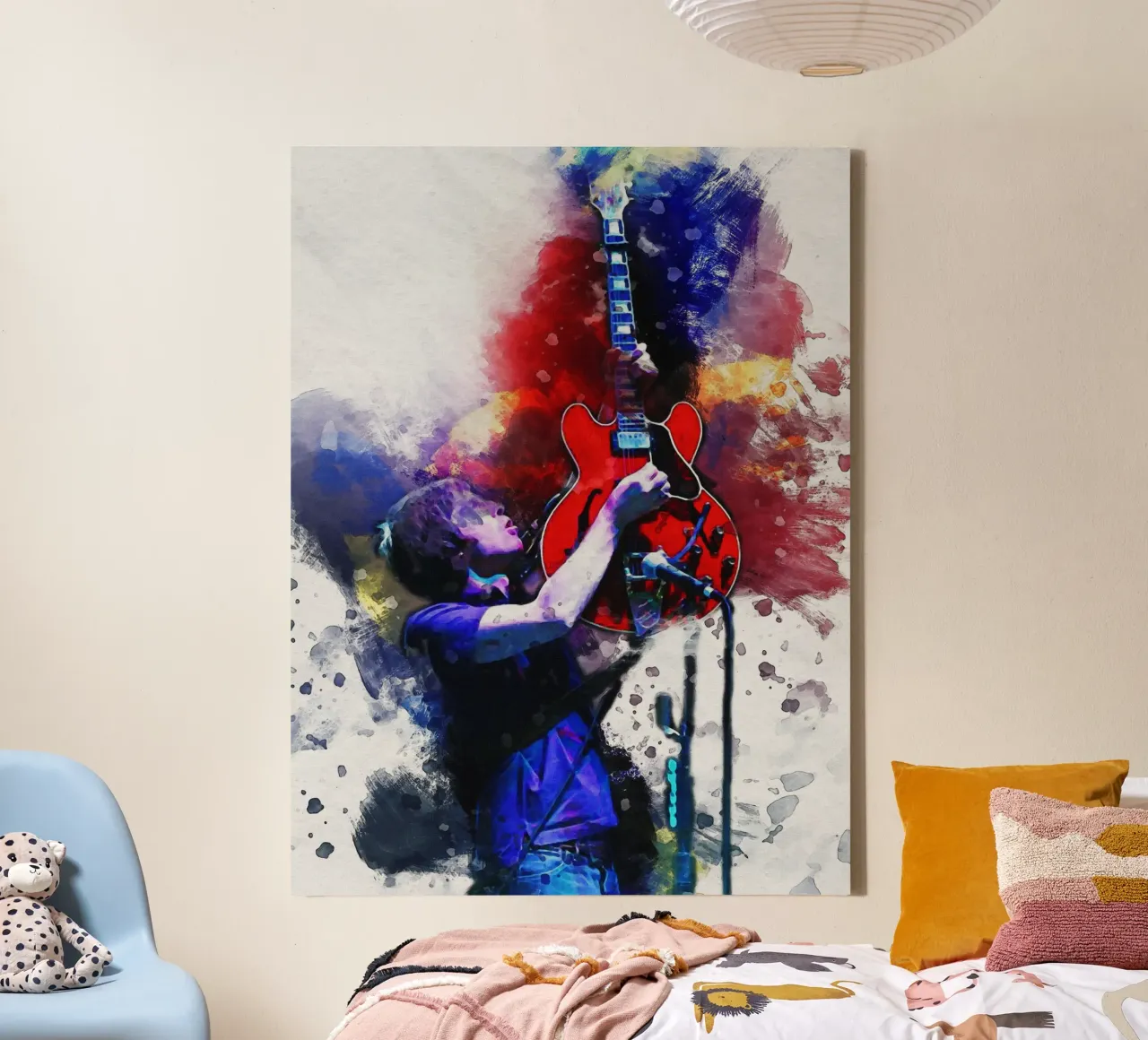 Smudge Noel Gallagher live Concert canvas by Gunawan Rb