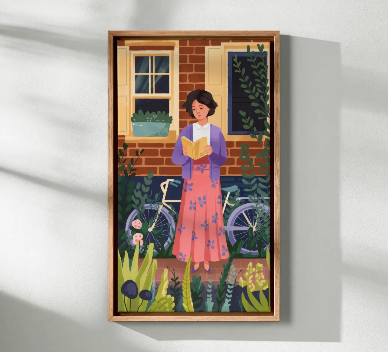 Literaire ontsnapping Harmonie canvas met Baklijst van Fine Sanctuary