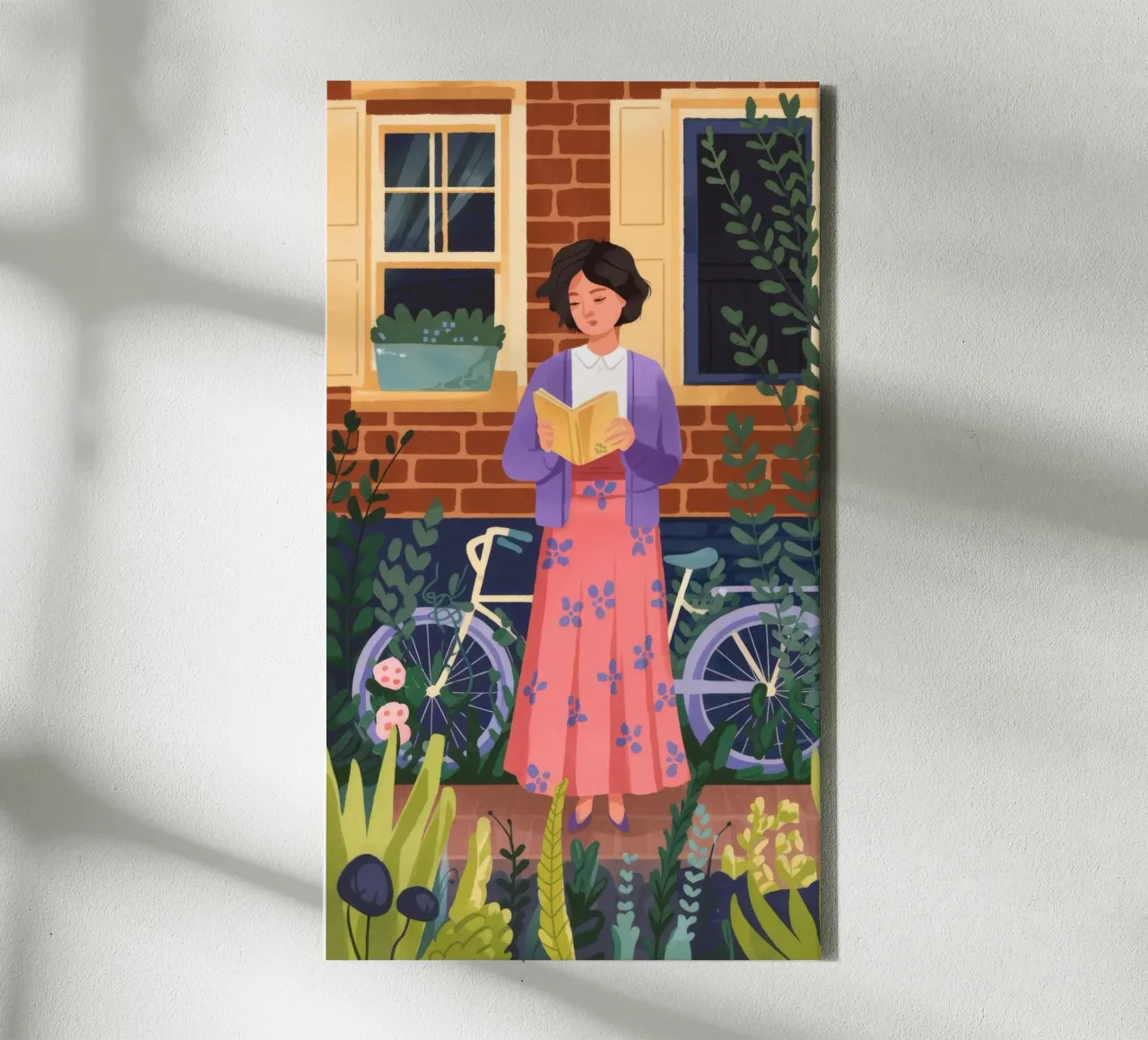Literaire ontsnapping Harmonie canvas met Baklijst van Fine Sanctuary