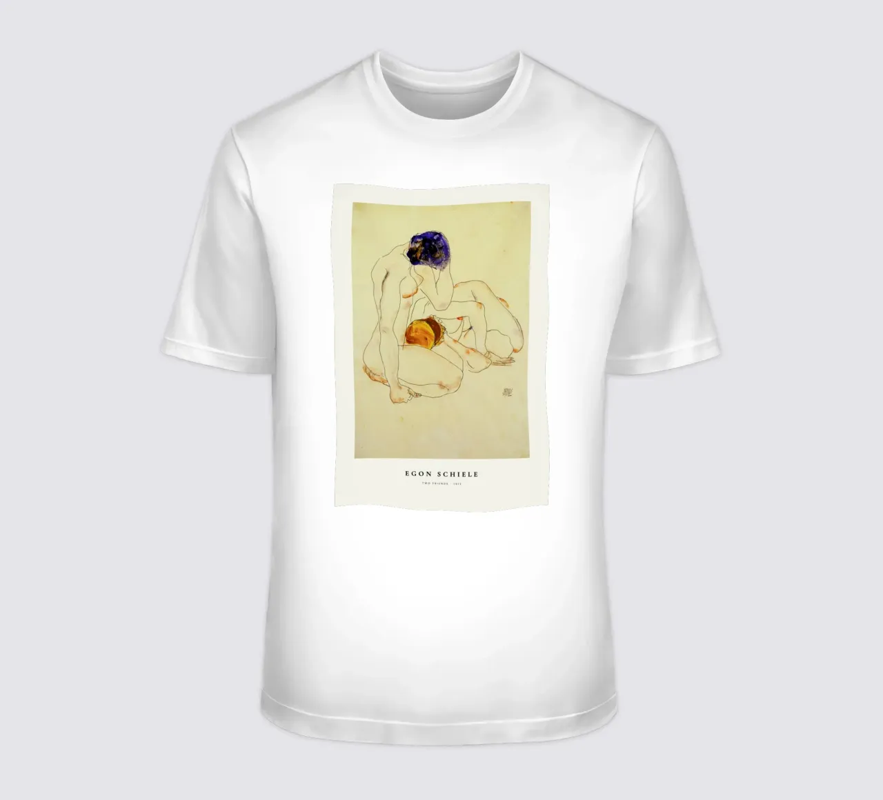 Schiele - Two Friends t-shirt by ARTOTHEK