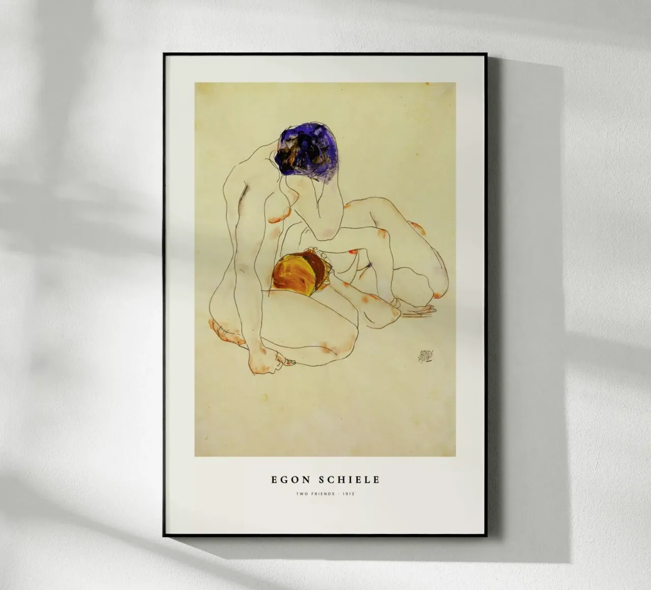 Schiele - Two Friends plexiglass da ARTOTHEK