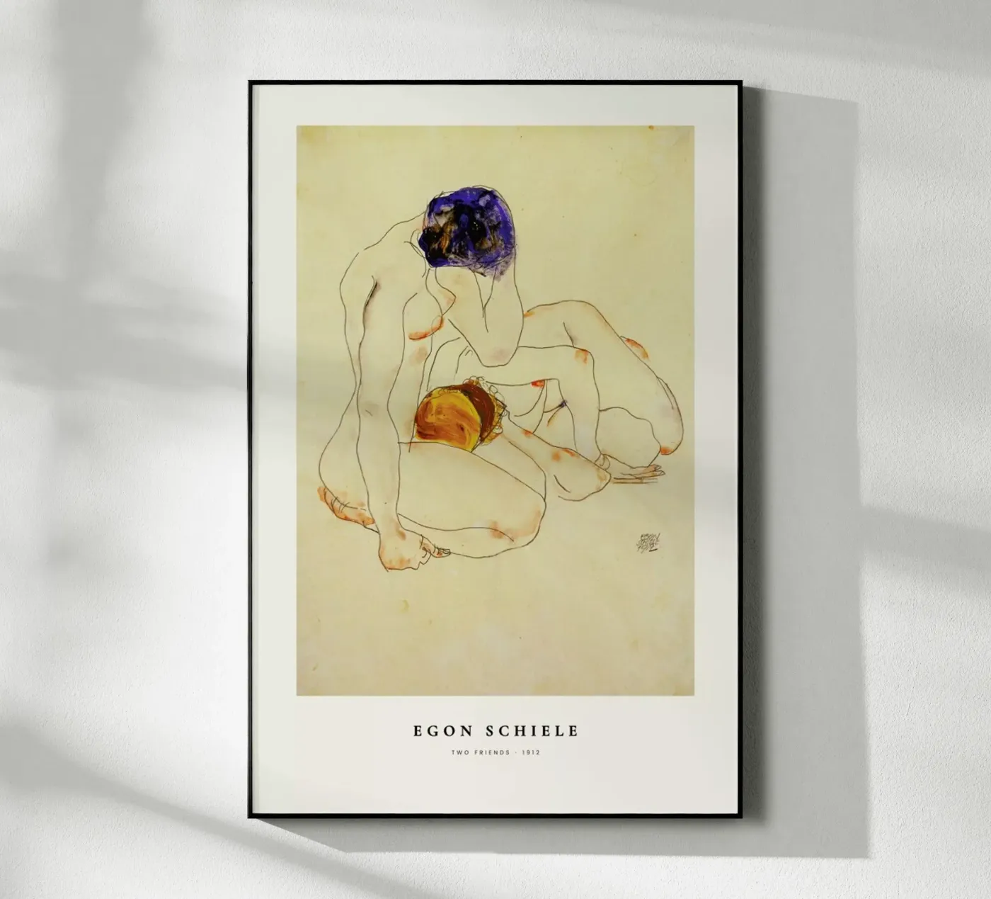 Schiele - Two Friends plexiglass da ARTOTHEK