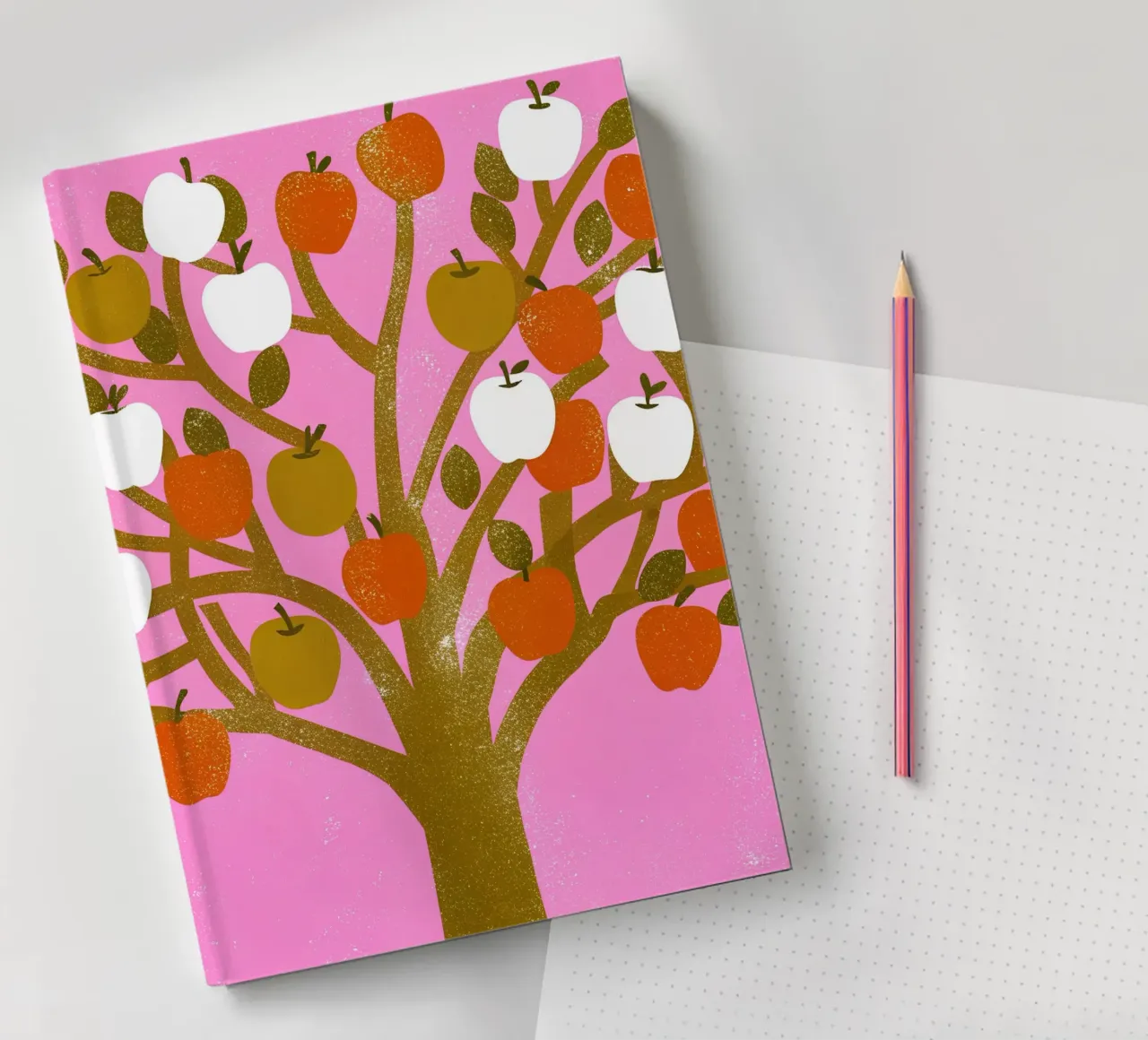 Retro Pop Apple Tree notebook by THE LATEST SHOP