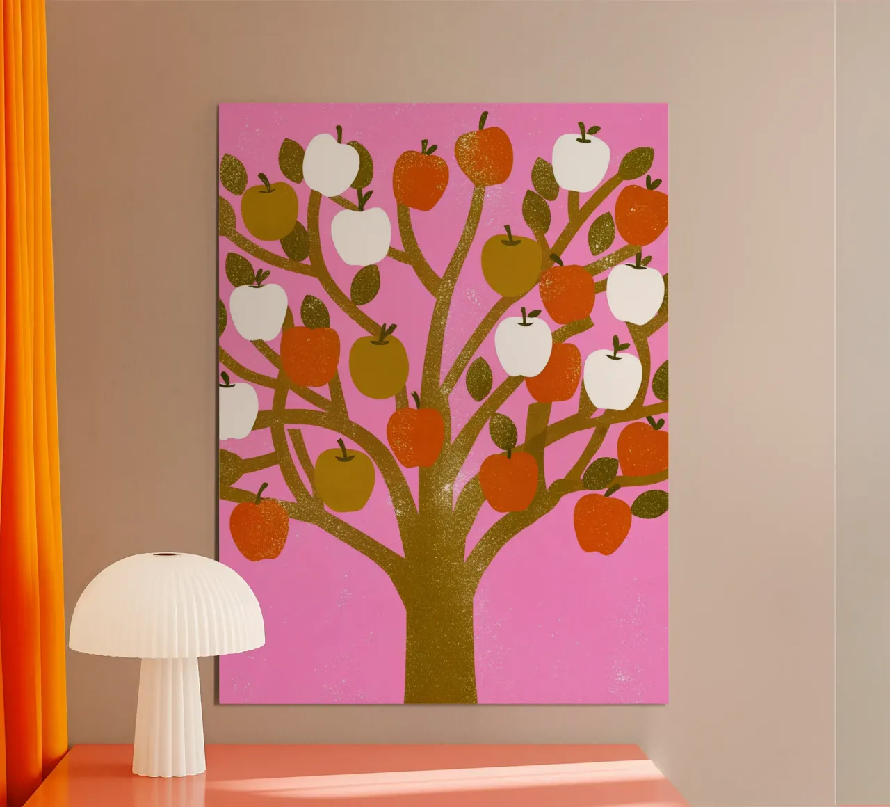 Retro Pop Apfelbaum Hahnemühle von THE LATEST SHOP