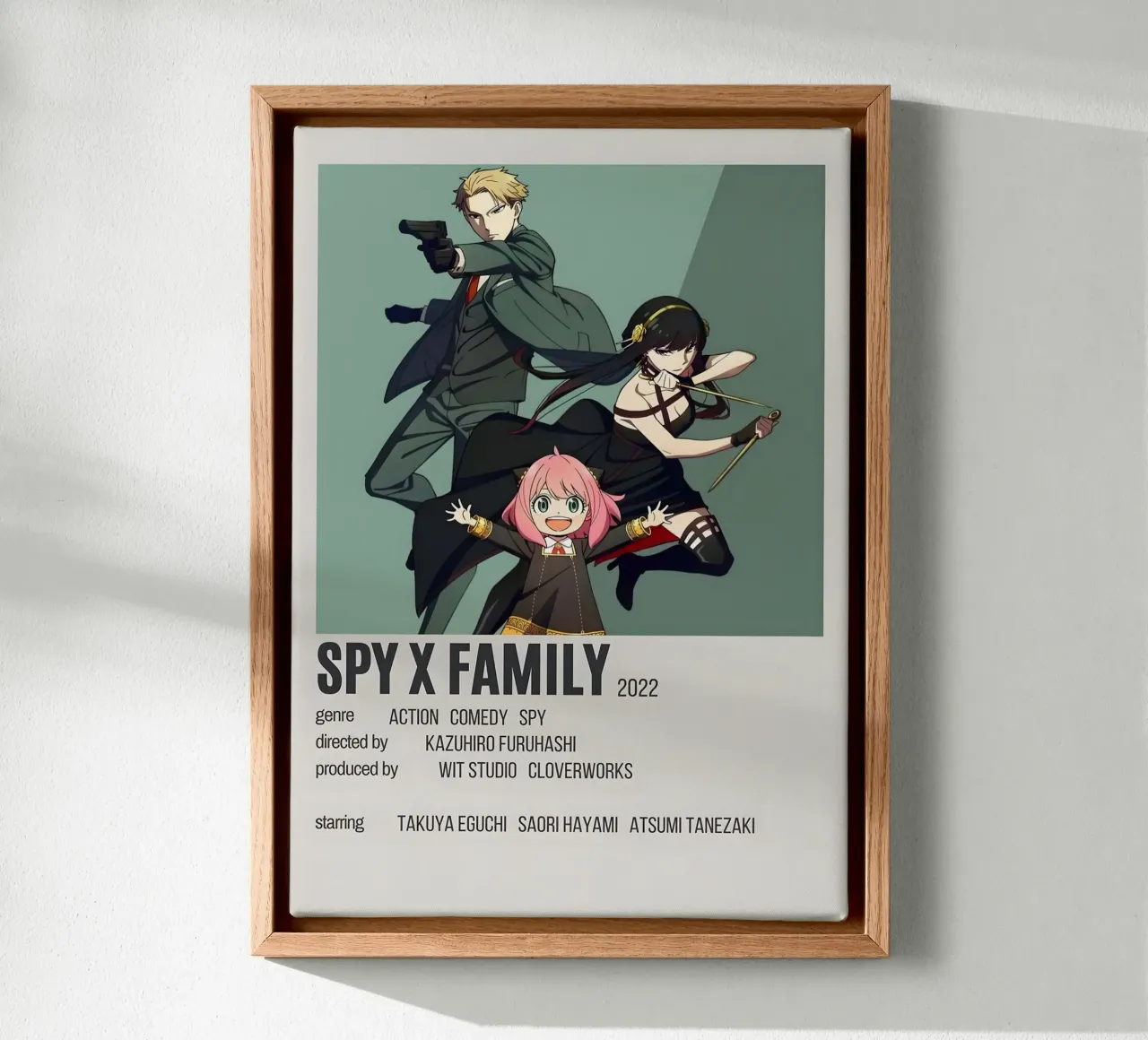 SPY X FAMILY 2022 canvas met Baklijst van Totoya
