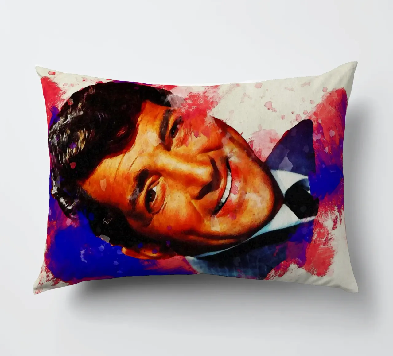 Macchia di ritratto Dean Martin cuscino da Gunawan Rb