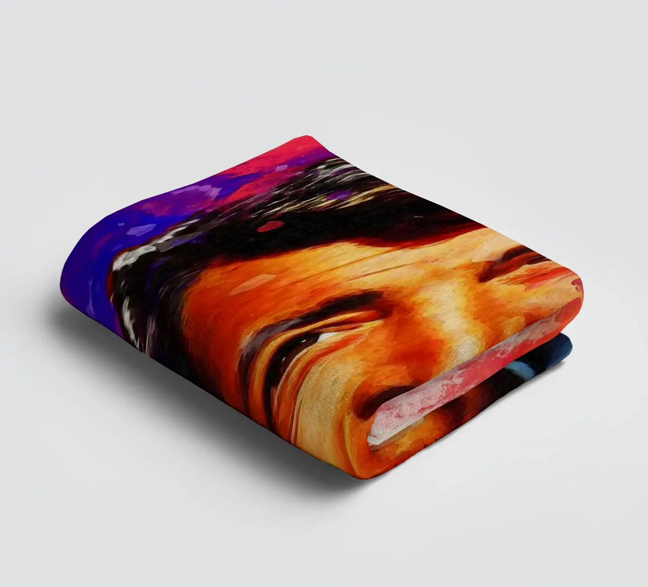 Macchia di ritratto Dean Martin asciugamano da bagno da Gunawan Rb