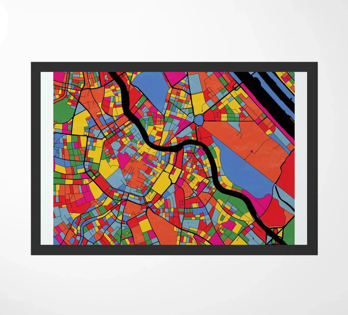 Vienna deurmat van The Cartography Collection