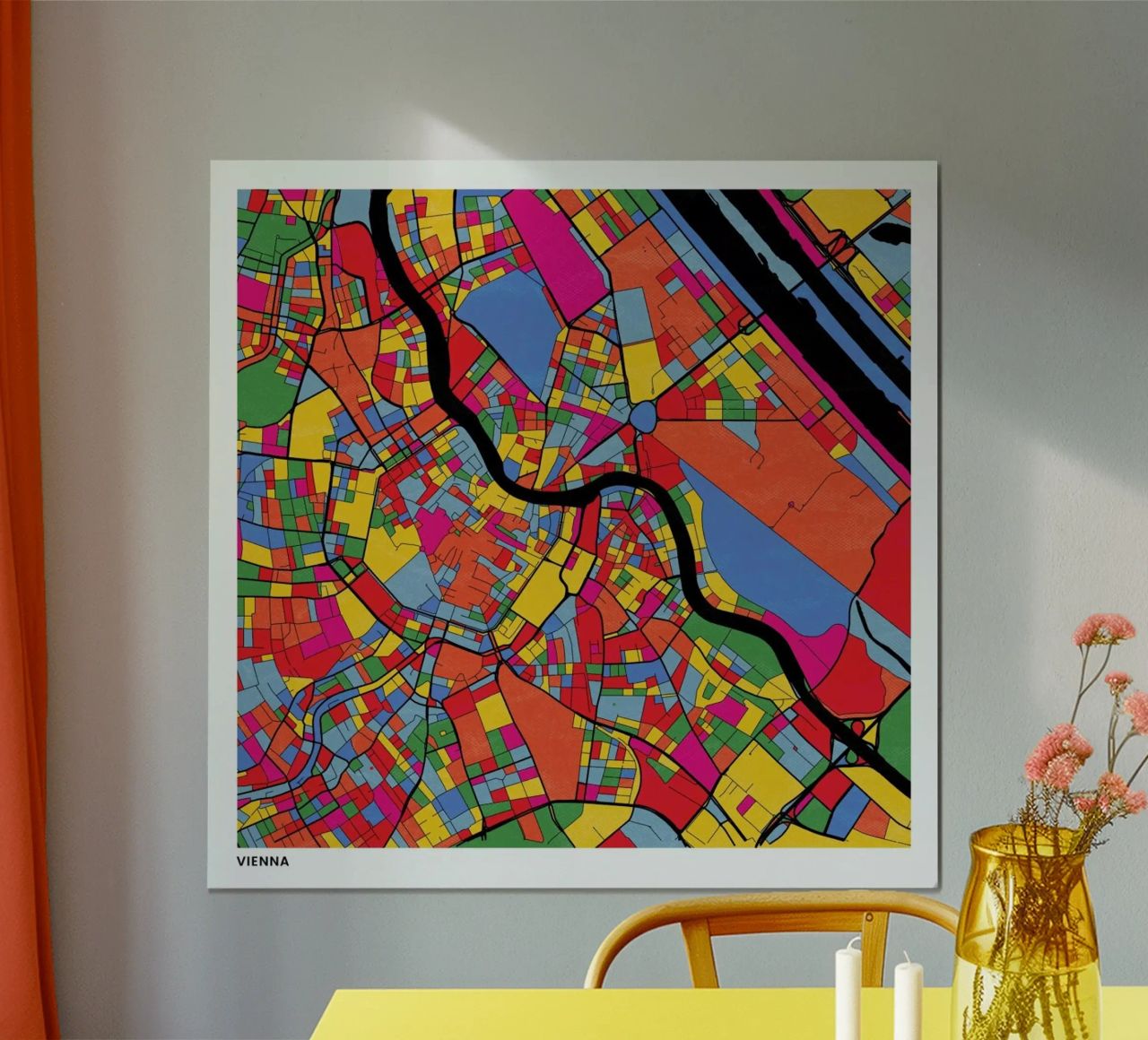 Vienna poster by The Cartography Collection