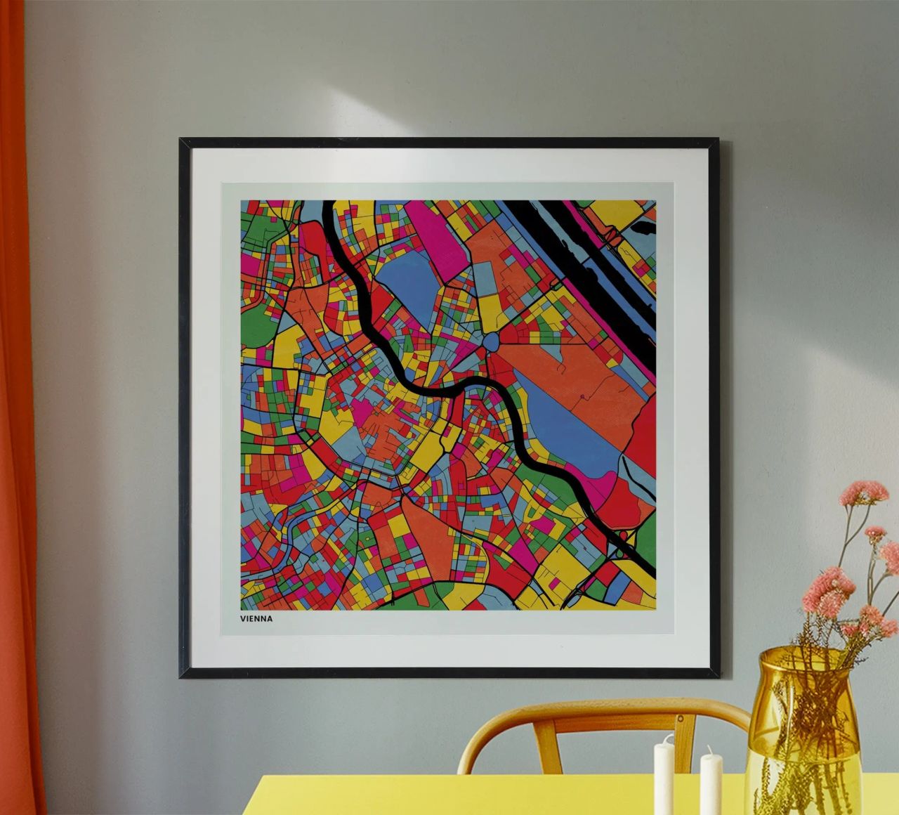 Vienna poster by The Cartography Collection