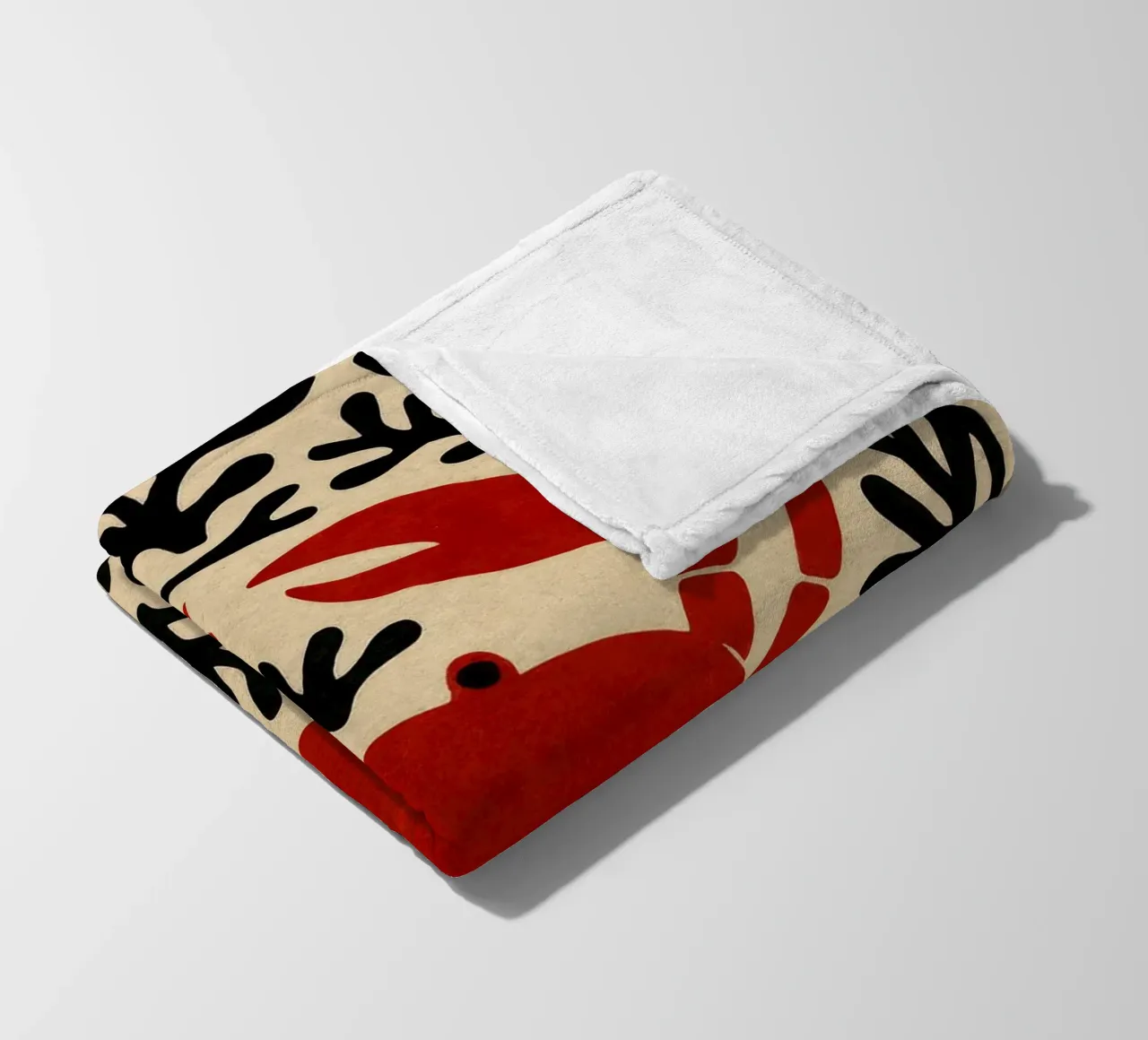 Crab And Corals coperta in pile da treechild
