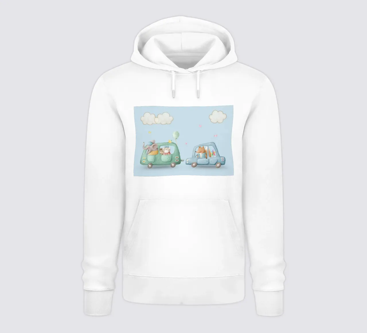 Amici di Safari in movimento felpa con cappuccio da Doodle Dreams Art