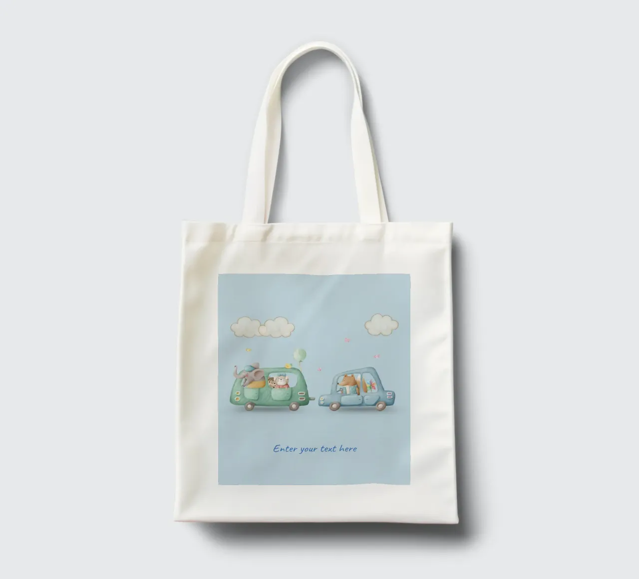 Safari Friends on the Go tote bag by Doodle Dreams Art