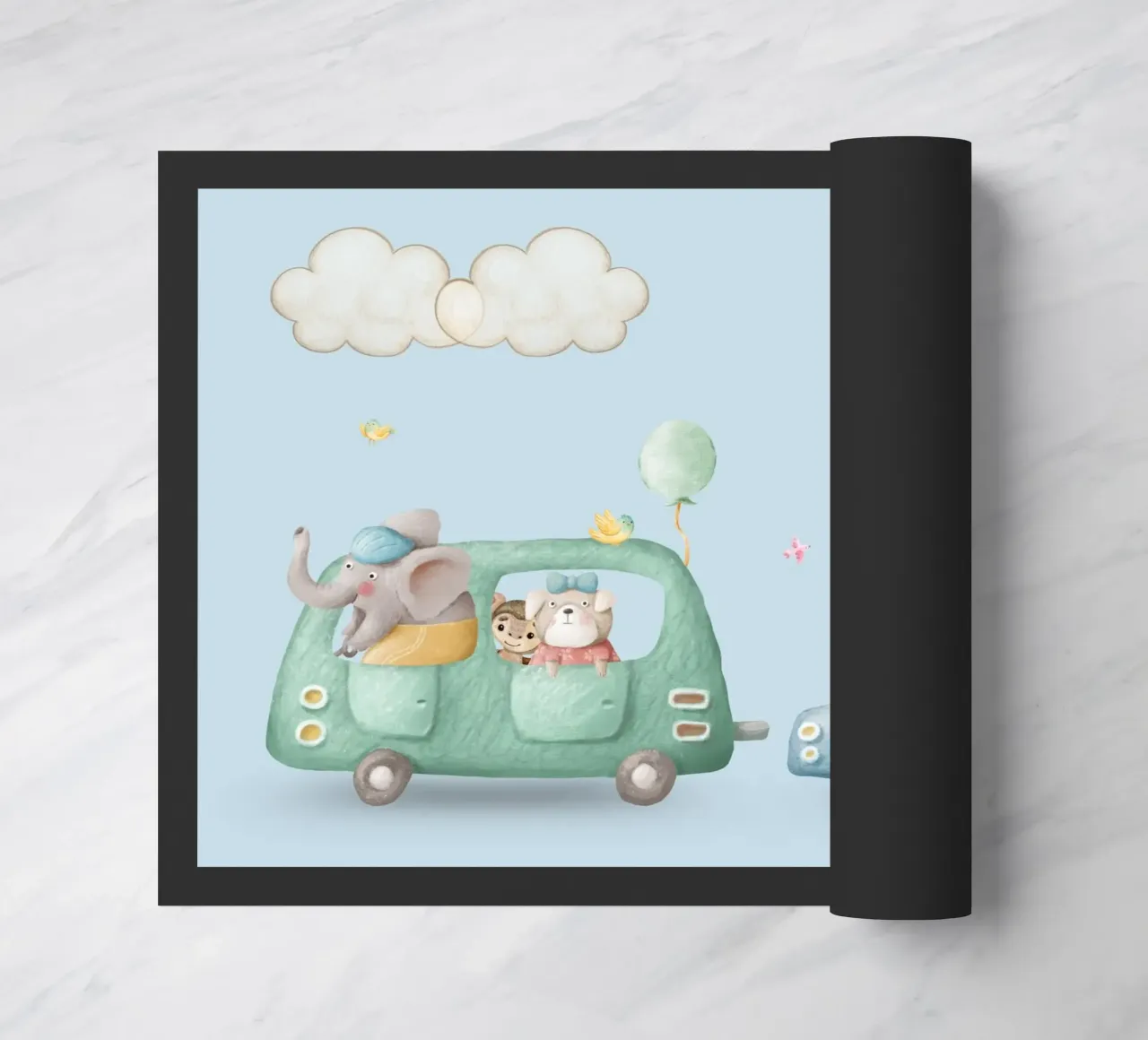 Amici di Safari in movimento zerbino da Doodle Dreams Art