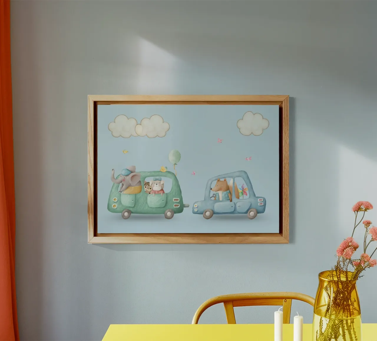 Safari Friends on the Go forex plate by Doodle Dreams Art