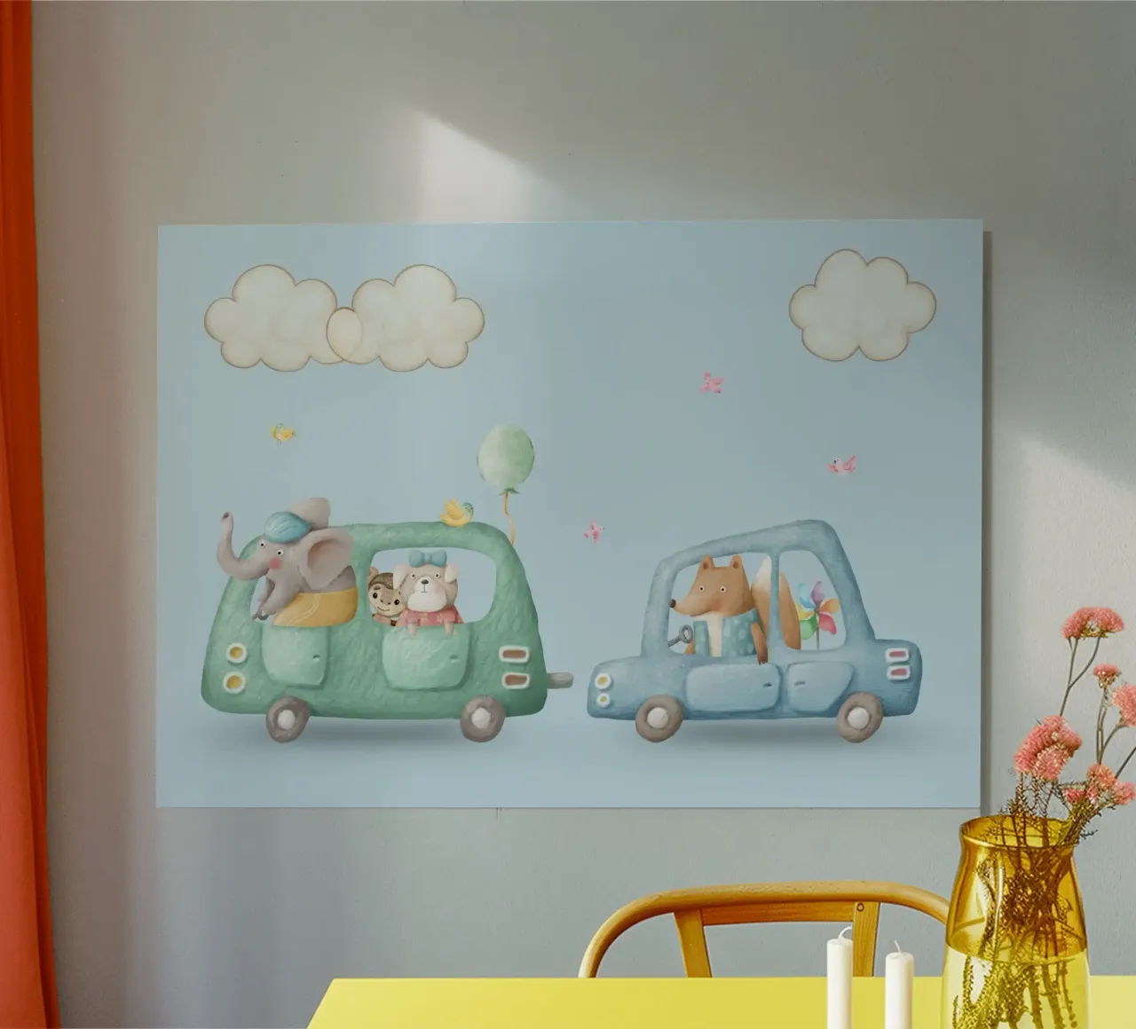 Safari Friends on the Go forex plate by Doodle Dreams Art