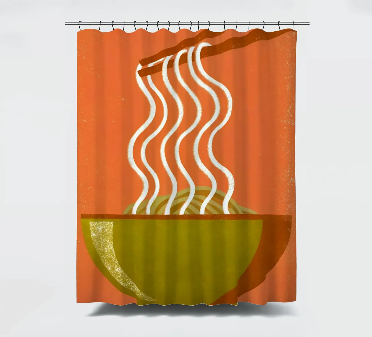 Tagliatelle Retro Pop tenda da doccia da THE LATEST SHOP