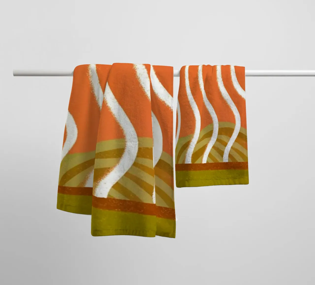 Tagliatelle Retro Pop asciugamano da bagno da THE LATEST SHOP