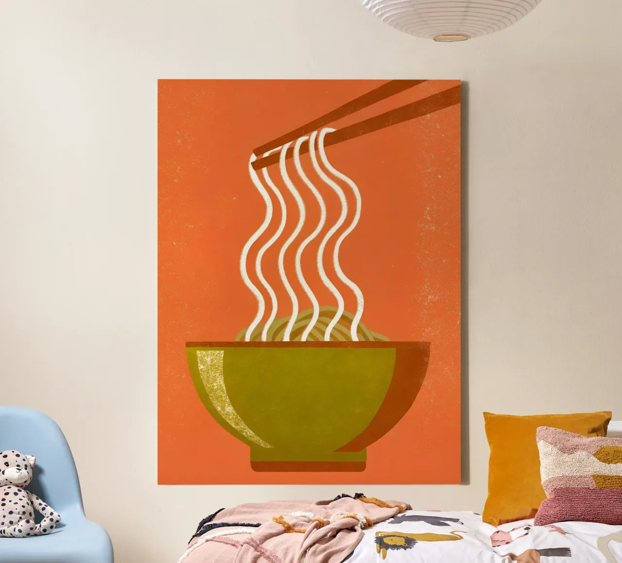 Tagliatelle Retro Pop tela con Cornice a cassetta da THE LATEST SHOP