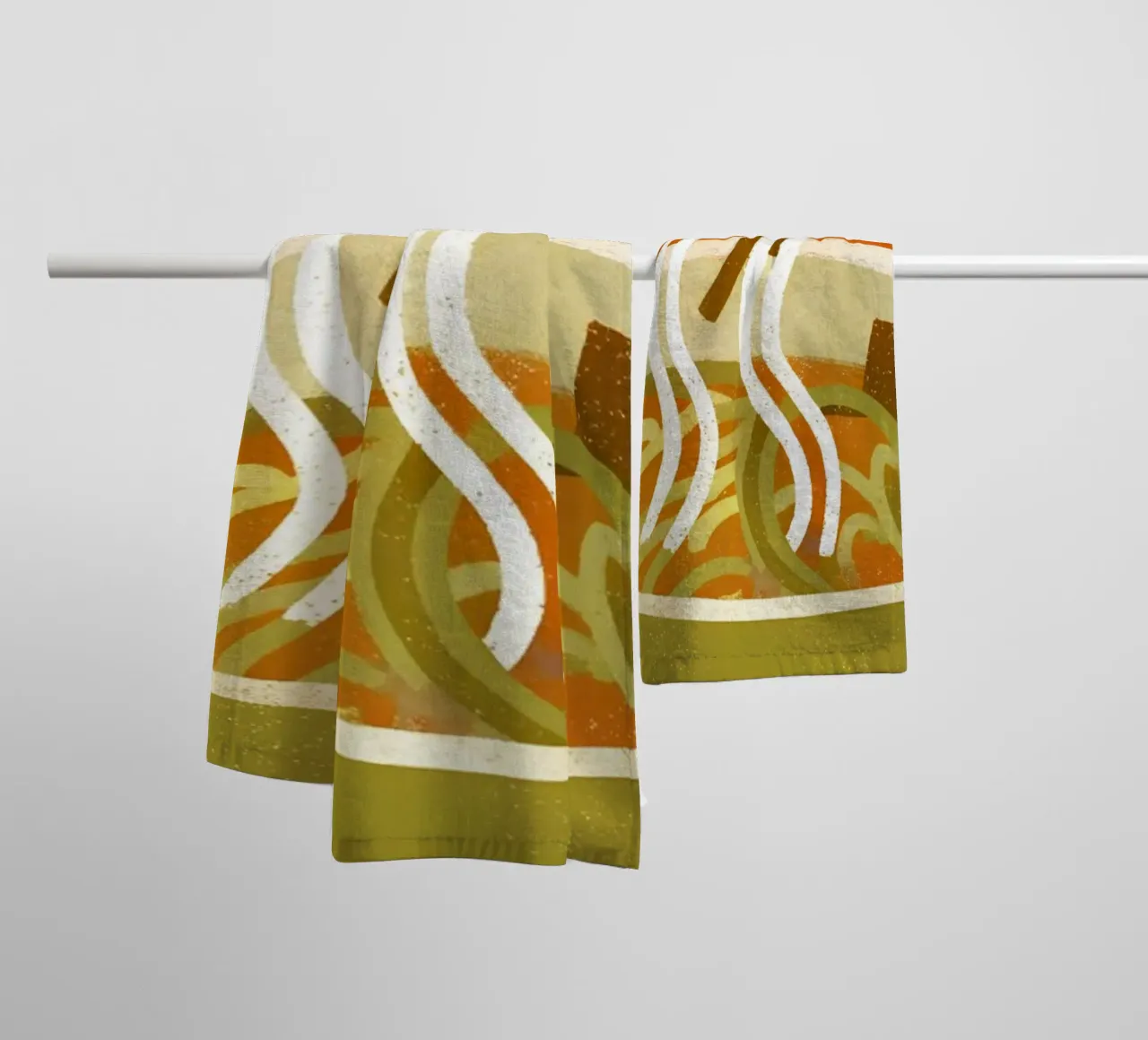 Tagliatelle Retro Pop asciugamano da bagno da THE LATEST SHOP