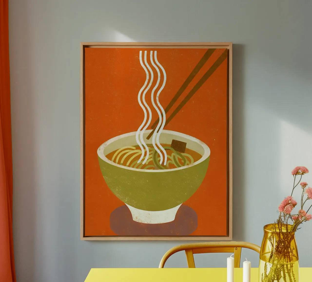 Retro Pop Noodles canvas by THE LATEST SHOP