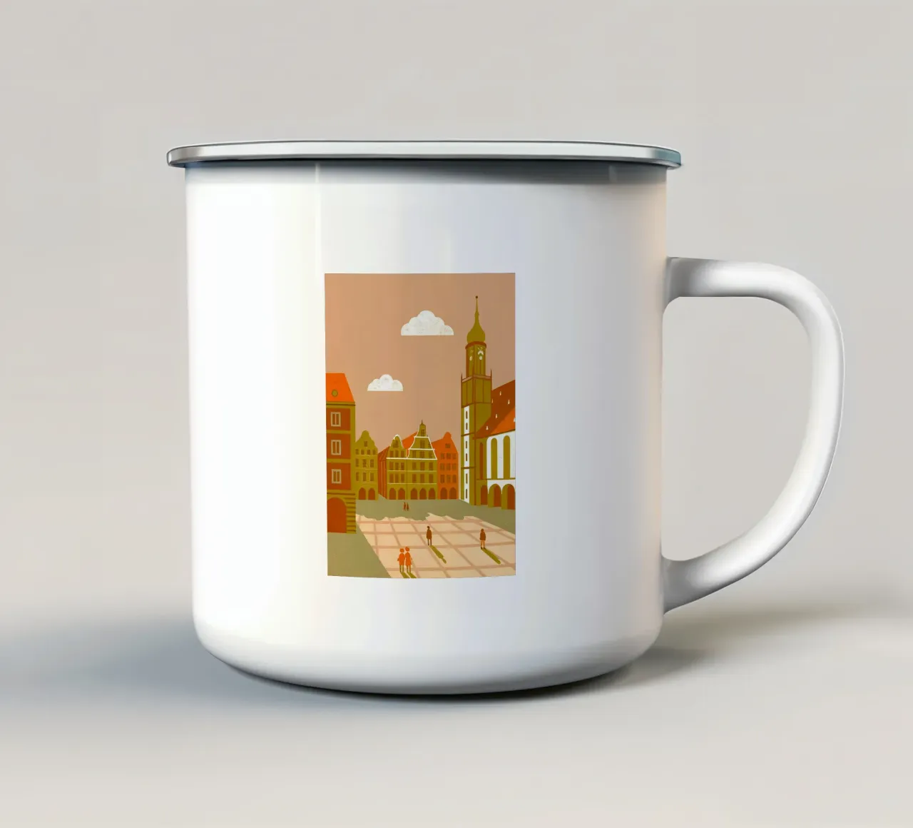 Urban Retro Pop tazza in smalto da THE LATEST SHOP