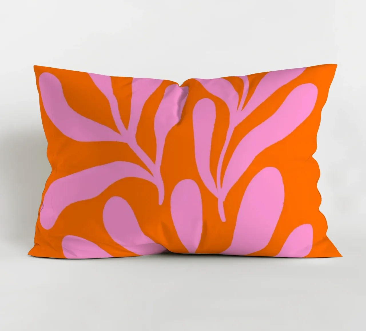 Rami colorati - rosa e arancione cuscino da Wackapacka