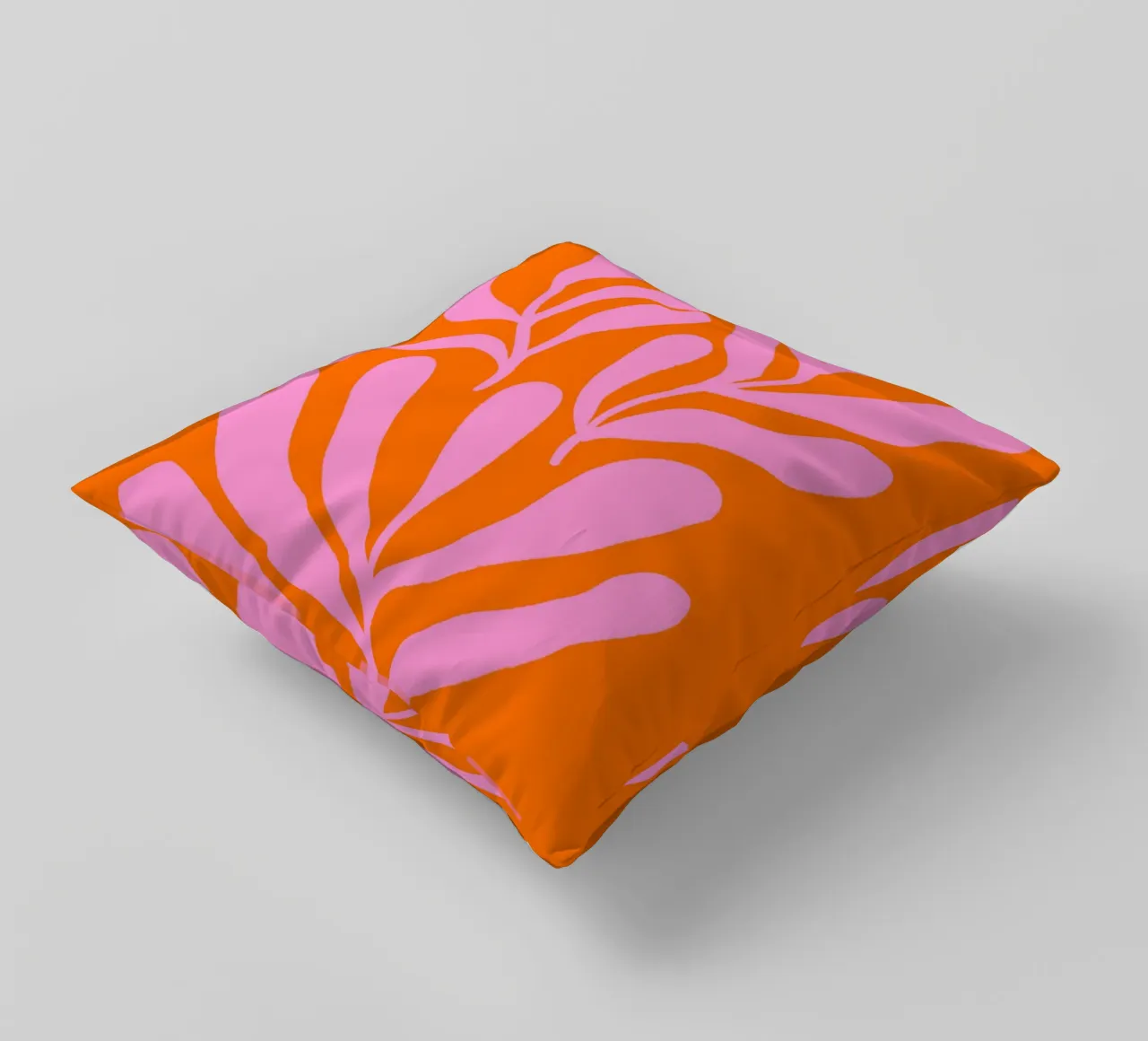 Rami colorati - rosa e arancione cuscino da Wackapacka
