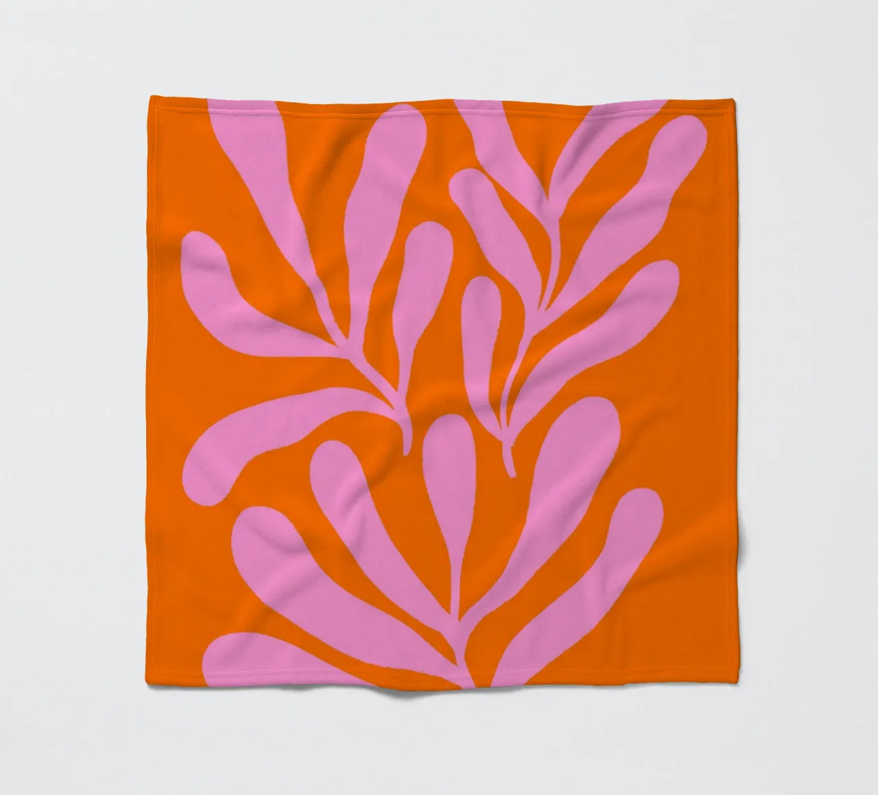 Rami colorati - rosa e arancione coperta in pile da Wackapacka
