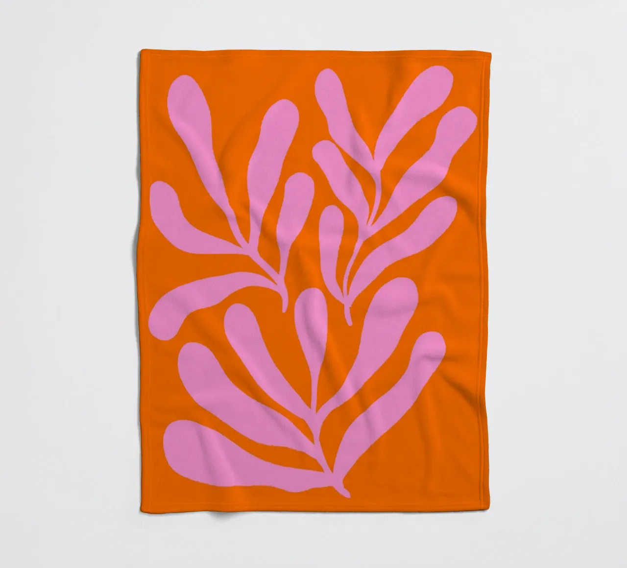 Rami colorati - rosa e arancione coperta in pile da Wackapacka