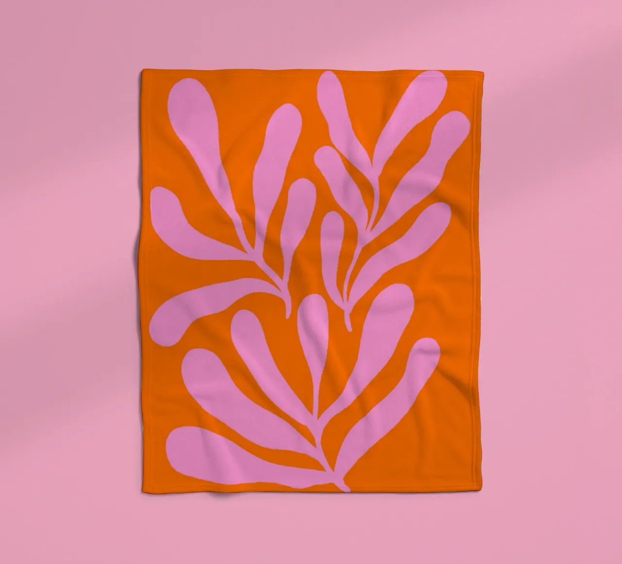 Rami colorati - rosa e arancione coperta in pile da Wackapacka