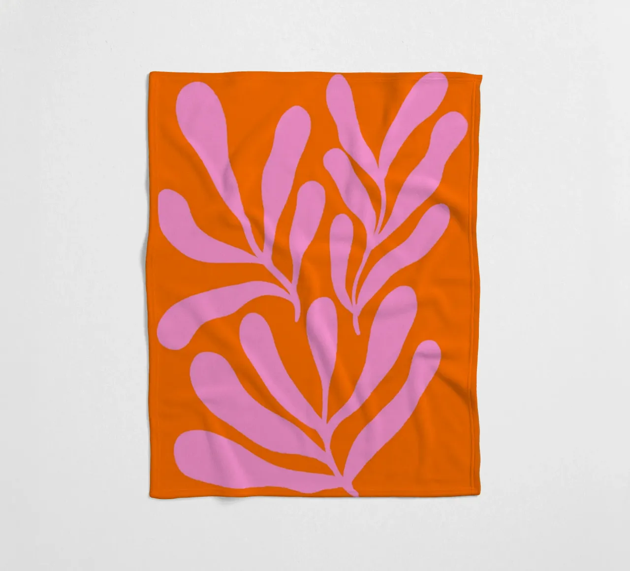 Rami colorati - rosa e arancione coperta in pile da Wackapacka