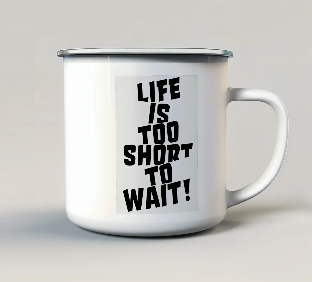 Positive Quotes tazza in smalto da Dreamer10