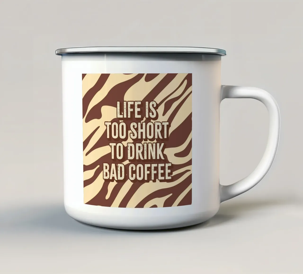 Coffee Please tazza in smalto da Dreamer10